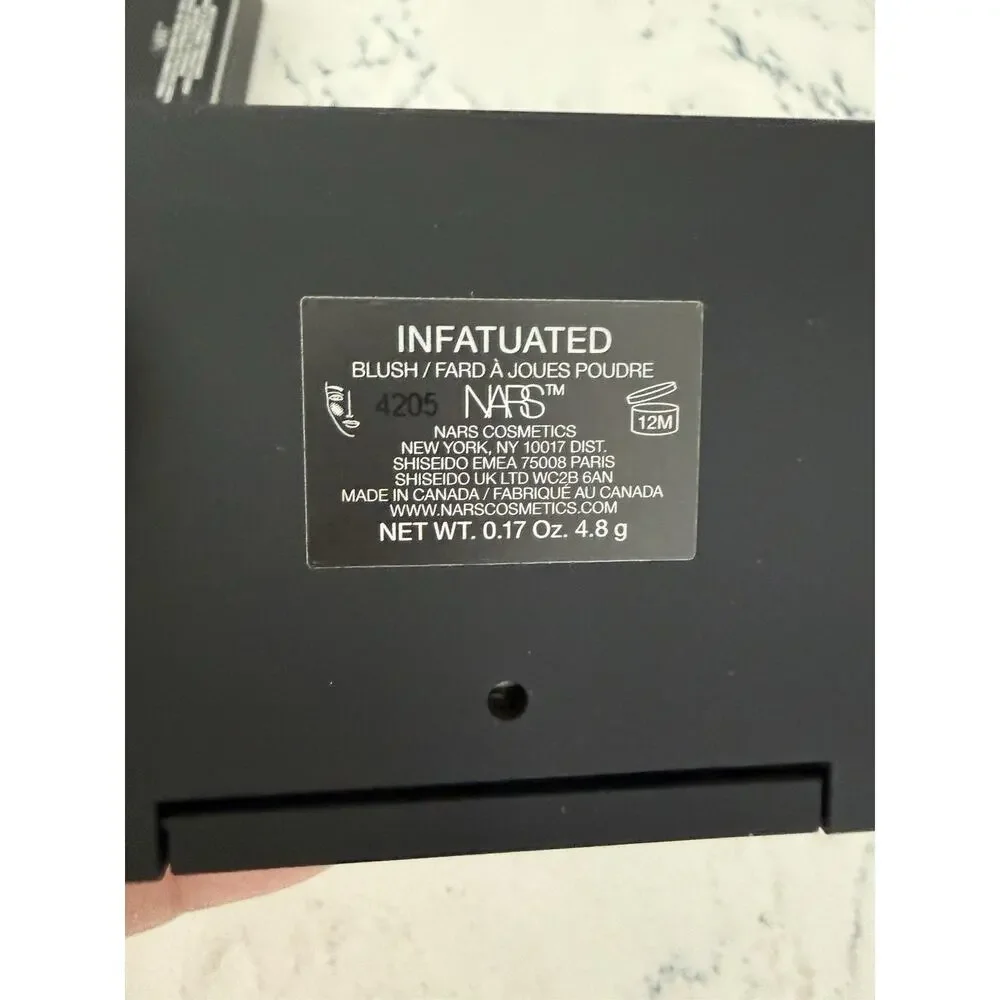 Nars Blush INFATUATED - Full Size 0.17 Oz. / 4.8 g NEW in Refillable Case